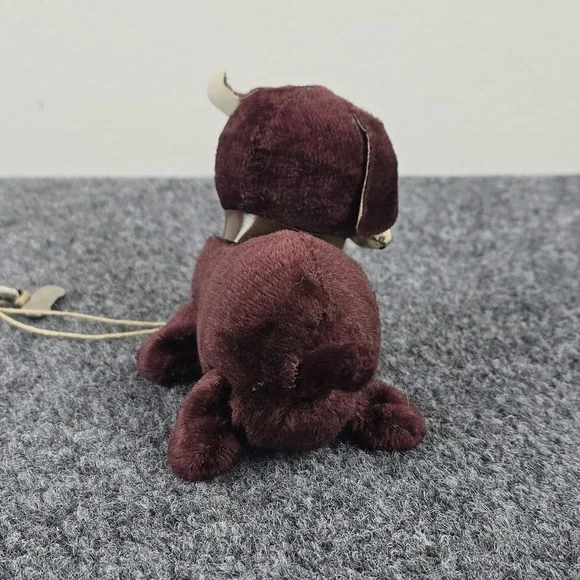 Vintage Wind Up Toy Dog Redish Brown 5" Long x 3 1/2 Tall with Key Working Japan - Picture 4 of 8